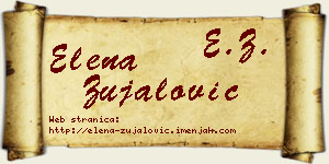 Elena Zujalović vizit kartica